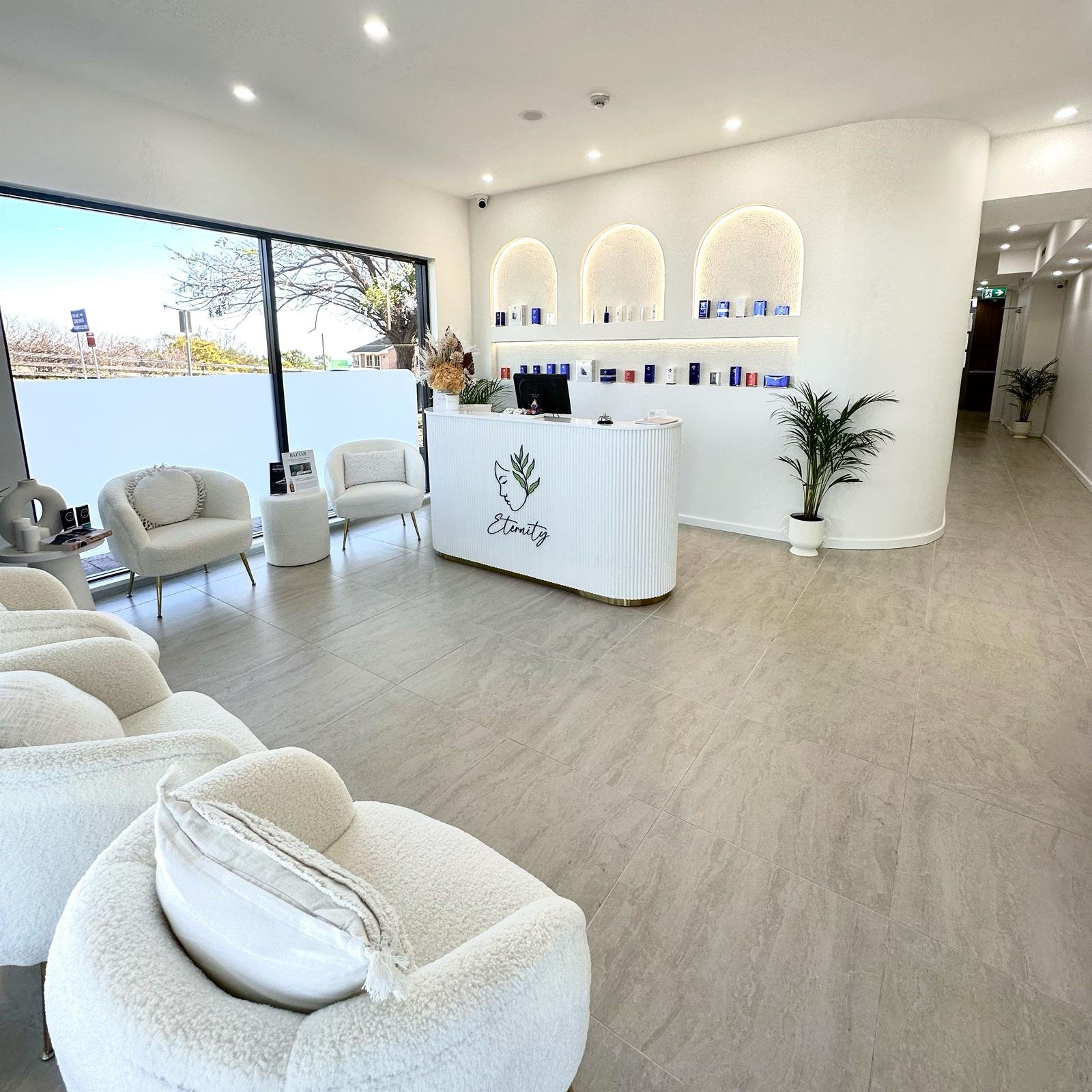 Reception at Eternity Laser & Aesthetics Dural — 8 minutes from Kellyville